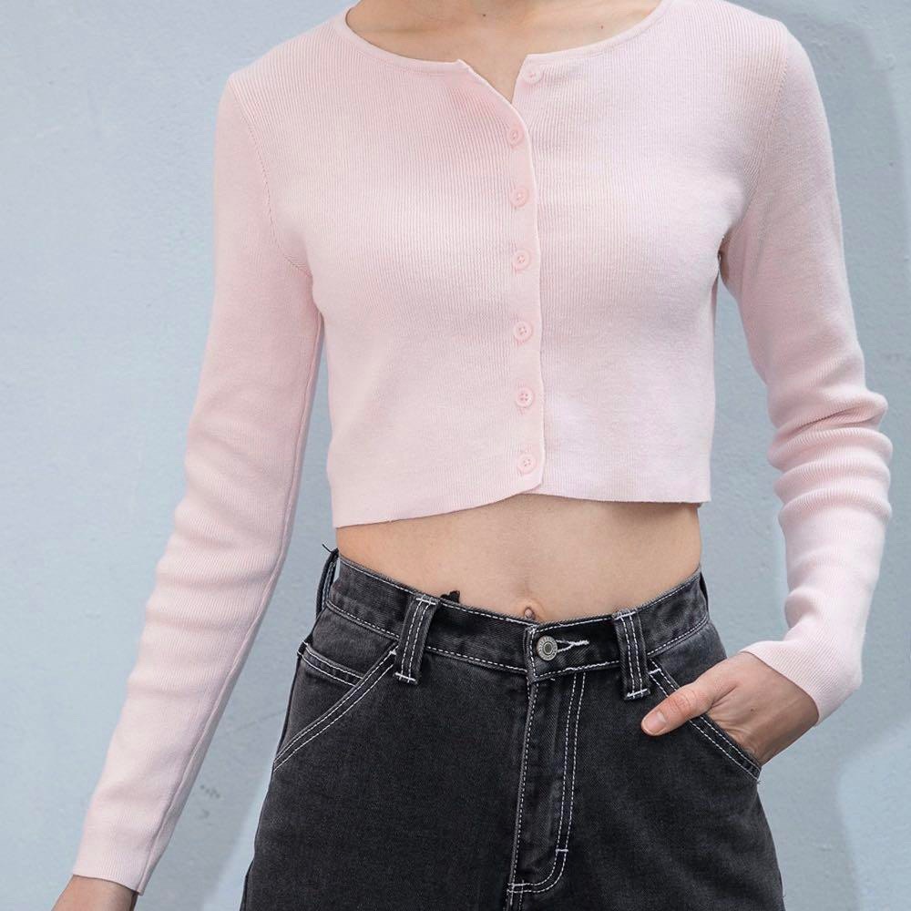 Pink Athelia cardigan from Brandy Melville